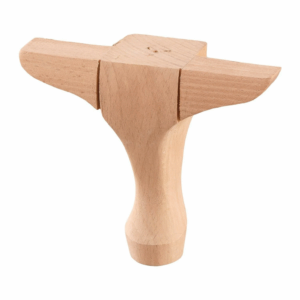 Дървен Крак Кръгъл Конус за Маса, Шкаф, Гардероб, Мебели