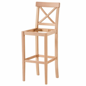 дървен стол за бар в старинен стил