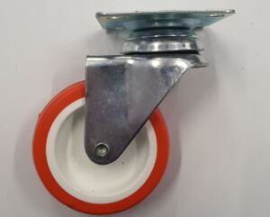 колелце Въртящо Ф75/h103 мм/30 kg с ПЛАНКА 65 x 65