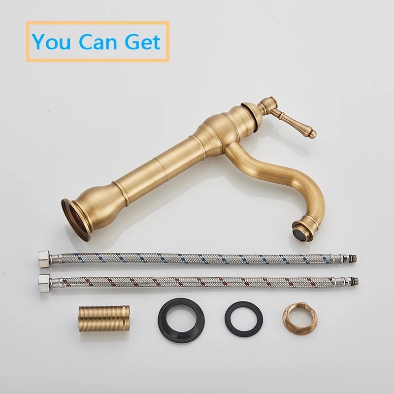 Смесител за Мивка на Баня Тип Купа Античен - Image 3