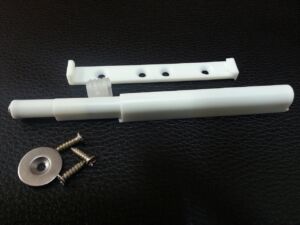 Механизъм Push Open с магнит и пластина - Бял