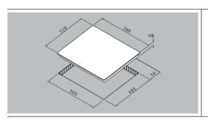Кухненски Котлони за вграждане в плот Pyramis 59HL 483 сензорен без рамка