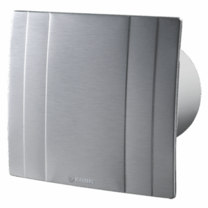 Дизайнерски вентилатор с двигател на лагери и обратна клапа BLAUBERG QUATRO Ф125 (Алуминий мат)