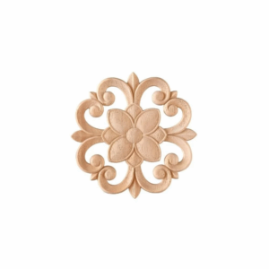 Дървен Орнамент за Декорации, дървена апликация за мебели