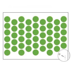 Самозалепваща тапа за покриване на винт ярко зелено