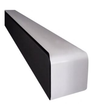 Лайсна за плот 4 см Крайна Кант лайсна Черна