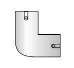 конзола за лост Кръгъл Ф25 мм Г образен