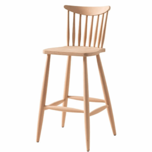 дървен стол за бар в старинен стил