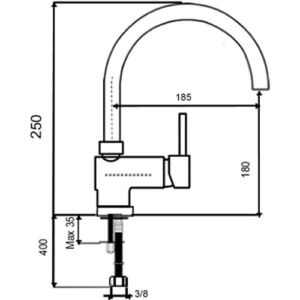 Смесители за Мивка модел TU106