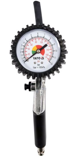 Пистолет за въздух с манометър YATO 2370, 0 - 8 Bar