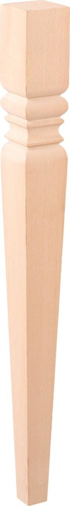 Дървен Крак Кръгъл Конус за Маса, Шкаф, Гардероб, Мебели