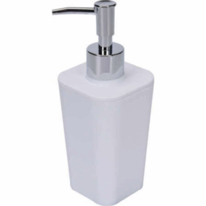 Дозатор за течен сапун FALA, CUBOID, PVC, бял