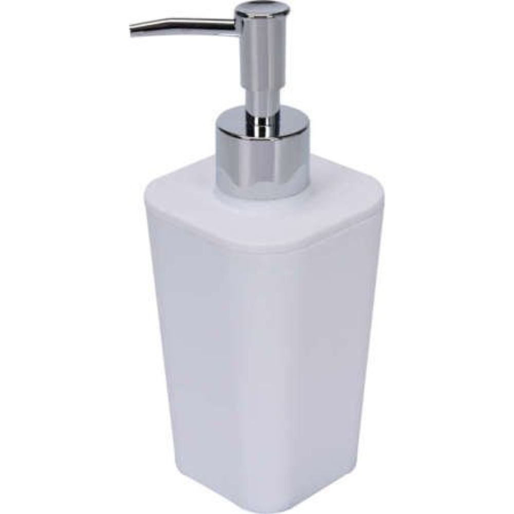 Дозатор за течен сапун FALA, CUBOID, PVC, бял