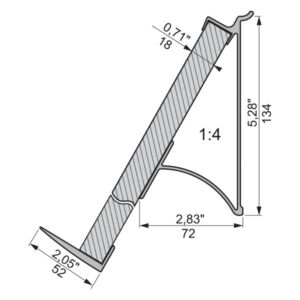 долен профил за пдч рафт за система Zobal