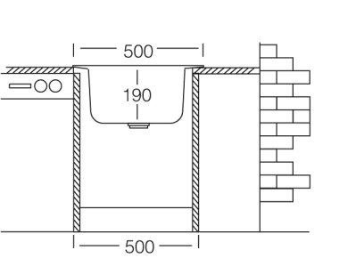 Кухненска мивка за вграждане от неръждаема стомана модел EX 177 - Image 2