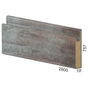 757 мм панел MDF вкопана дръжка – 161 Премиум мед