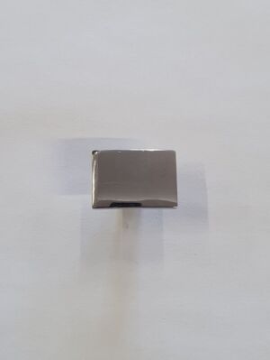 Мебелна дръжка правоъгълна Хром - 19132