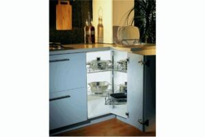 3/4 ъглова кошница за вграждане в долен ред шкаф - Ф720 мм