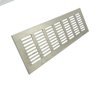 Алуминиева решетка Инокс 80 мм