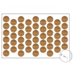 Самозалепваща тапа за покриване на винт Тик