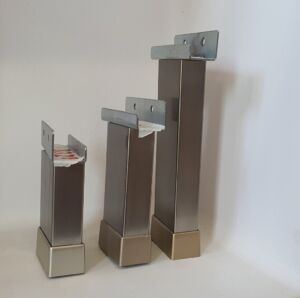 Мебелен крак за плоскост 18 мм ИНОКС - 8,10,15 см