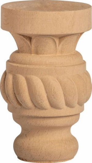 Дървен Крак Кръгъл Конус за Маса, Шкаф, Гардероб, Мебели