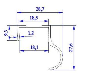 Алуминиева кант дръжка