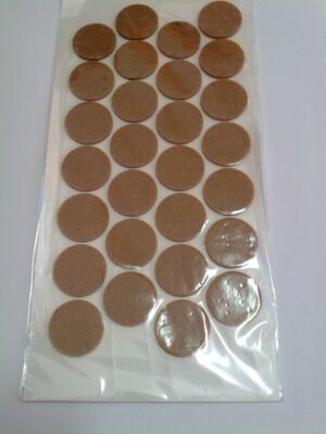 Залепваща мека подложка-лепенка за мебели модел Ф24 мм