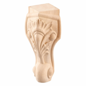 Дървен Крак Кръгъл Конус за Маса, Шкаф, Гардероб, Мебели