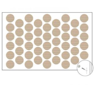 Самозалепваща тапа за покриване на винт Избелен Дъб