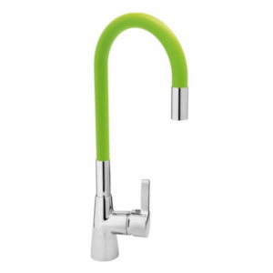 Кухненски смесител с гъвкава лебедка (чучур) FALA, зелен Кухненски смесител с гъвкава лебедка (чучур) FALA, зелен