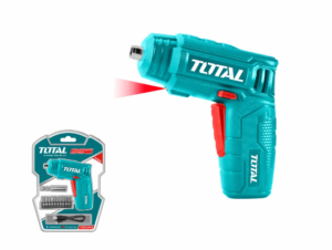 Акумулаторна отвертка TOTAL + аксесоари, 1/4", 4 V, 4 Nm
