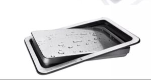 Капак за вграждане в плот за кухненски кош