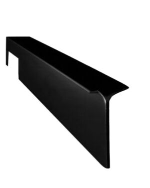 Лайсна за плот 4 см А/Р право криво Черна