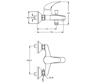 Смесител за Душ / Баня