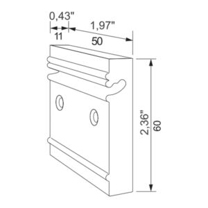 Планка държач 032 050 05