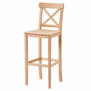 дървен стол за бар в старинен стил