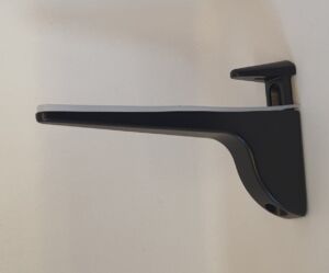 Черен матов рафтоносач за дървени и стръклени полици