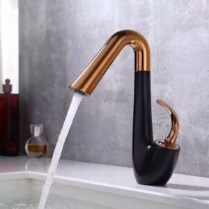 Смесители за Мивки за Баня Черен Мат с Медно покритие