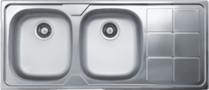 Мивка с две корита и отцедник за вграждане модел EX 316 Мивка с две корита и отцедник за вграждане модел EX 316