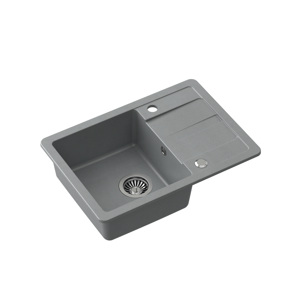 Еднокоритни Гранитни Мивки за Вграждане в цвят Черен, Сив, Беж - Image 3