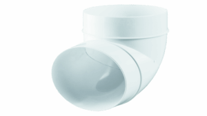 Ъгъл на 90° за кръгли въздуховоди