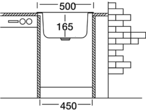 Кухненска Мивка от неръждаема стомана - алпака модел EC 105