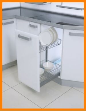 Механизъм чинии и тенджери плавно прибиране