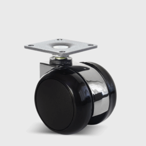 Мебелно Колело Дизайнерско Черно - Хром