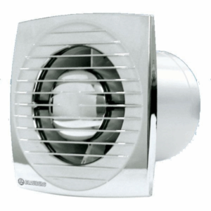 Битов вентилатор с двигател на лагери и обратна клапа BLAUBERG Серия Bravo Chrome Ф100