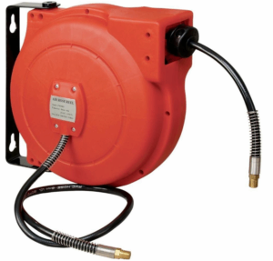 Автоматична макара с PVC маркуч за въздух и вода