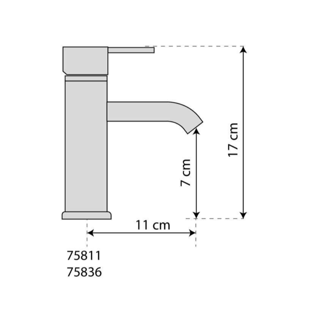 Смесител за мивка FALA RETRO BLACK 2 - Image 2