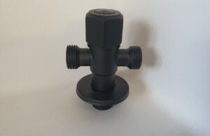 Спирателен Кран с два изхода в черен мат 1/2