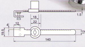 Мебелна ключалка модел 328